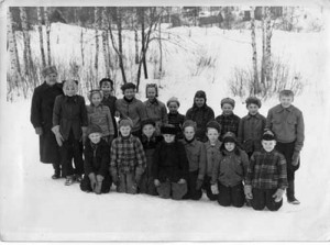 Paljakan koulun oppilaita v. 1953