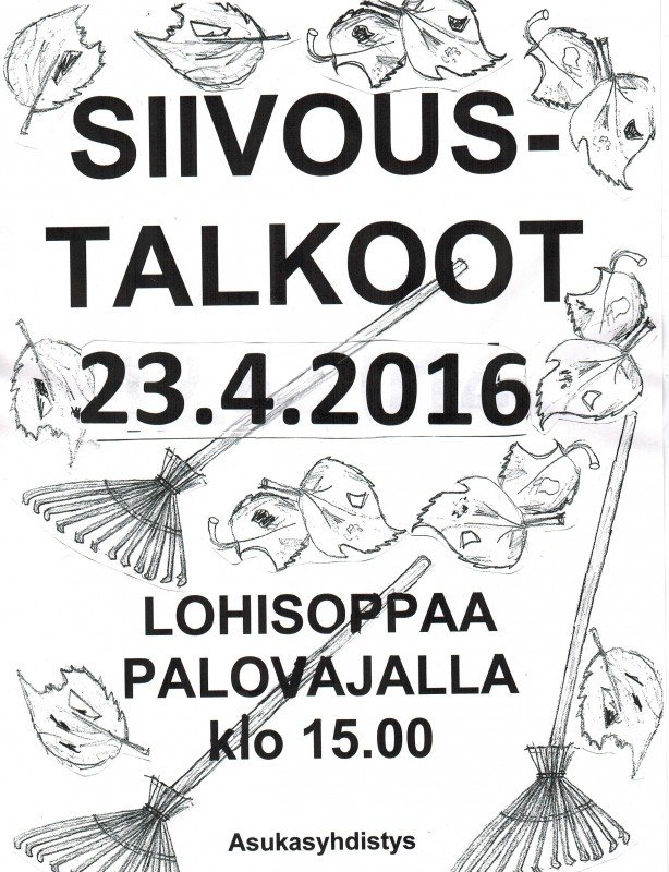 Siivoustalkoot mainos 2016